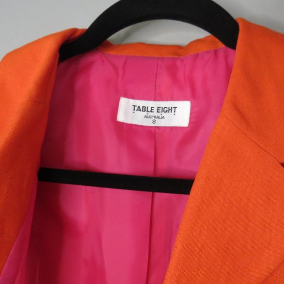 TABLE EIGHT - QUIRKY LINEN/VISCOSE BLEND JACKET - SIZE 8. - Picture 2 of 6